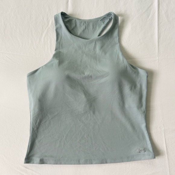 Under Armour Women's Seafoam Green/Blue Built-in Bra Tank Top | Size Large - Picture 1 of 7